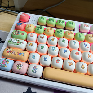 Unique MOG Cra-yon Shin-chan Keycaps 140 Touches Cherry Profile PBT Dye Subblimation pour Mx Switch 61/64/68 Clavier Mécanique - Product Image 1