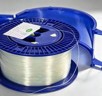 Fibre optique nue non gainée avec gaine de protection, monomode G652D G657A2, bobine en plastique bleue de grande taille pour la télécommunication