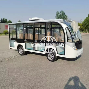 Mini navette blanche de 11 sièges avec le chariot électrique d'autobus guidé de portes utilisé pour la patrouille - Product Image 1