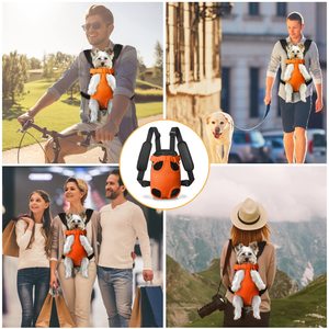 Sac à dos de transport pour animaux de compagnie réglable, sac de transport pour chiot respirant en maille, sac de transport pour chien avec pattes en extérieur - Product Image 4