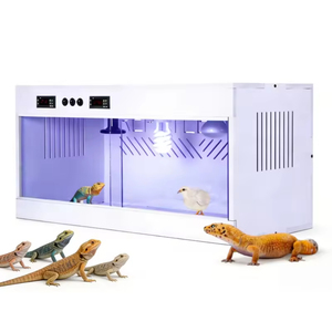 Amphibious Reptile Enclosure Stable Reptile Terrarium Cage Upgrade Wire Mesh Pvc Enclosure Reptile Enclosure <strong>Stand</strong> - Product Image 2
