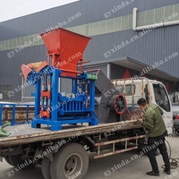 Ligne de production de machines semi-automatiques pour la fabrication de blocs creux avec moteur, pompe et PLC à vendre