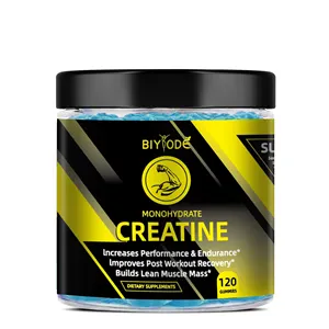 BIYODE Private Label Creatine Monohydrate Pre Workout Sport Nutrition Supplement Wholesale Custom 120 Creatine Gummies