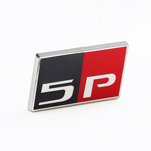 Proveedor de fábrica Etiqueta adhesiva metálica plateada Insignia de parrilla de coche Emblemas de coche esmaltados Carta 3D Ally Insignia de metal Emblema - Product Image 2