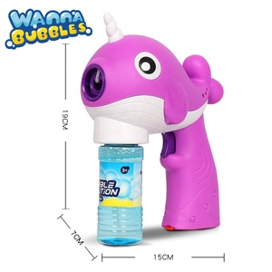 <span class=keywords><strong>LED</strong></span> Light Up Mùa Hè Wedding Party Đồ Chơi Narwhal Xà Phòng Bong Bóng Nước Blaster Cá Voi Bong Bóng Điện Tử Súng - Product Image 5