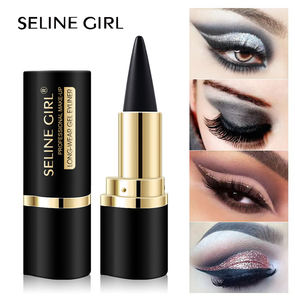 Seline Girl 4 colores 2,2G delineador de ojos pluma Gel cosméticos mate impermeable a prueba de manchas de una sola punta delineador de ojos negro sólido - Product Image 3