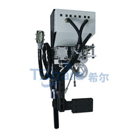 Pot de colle pneumatique personnalisé en acier et plastique Tshare pour machines de travail du bois PUR/EVA, pièces de machine à coller les chants KDT NANXING, argent, long
