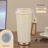 Gobelet isotherme en acier inoxydable 316, grande tasse à café, tasse de voyage portable anti-fuite pour voiture, bureau, cadeau avec logo personnalisé