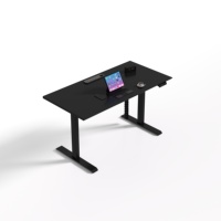 Bureau debout électrique à moteur unique Table de bureau à hauteur réglable Table assise et support pour écrire
