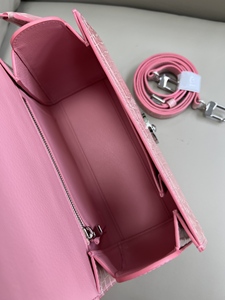 Bolso de Mano de Piel de Cocodrilo Genuina de Lujo para Mujer, Color Rosa Claro, Bolso de Hombro de Cuero Exótico de Alta Calidad - Product Image 5