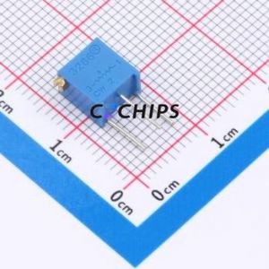 Résistance/potentiomètre réglable 3266X-100-LF, composant traversant (THT)-3P, 6,8x4,7 mm, résistance 10 ohms, 10 %, 500 mW, 250 ppm/ ℃ - Product Image 1