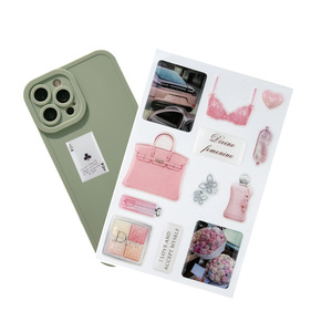 Pegamento de cristal personalizado, pegatinas de teléfono móvil de epoxi de identificación transparente 3D respetuosas con el medio ambiente - Product Image 1