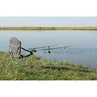 Chaise de camping pliable avec porte-gobelet rembourré pour la plage et la pêche