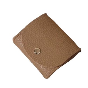 Japanese and Korean style pebbled leather coin <b>purse</b>, Instagram-worthy coin case, mini earphone bag, cross-border trade - Product Image 4