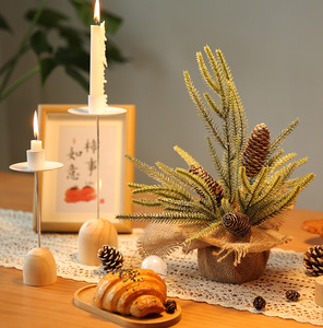 PE cảnh đẹp trang trí tuyết rơi nón thông vật liệu trang trí lễ hội cây thông giáng sinh - Product Image 3