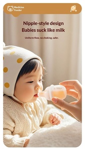 Produits pour bébés écologiques, ensemble de sucettes en silicone avec logo personnalisé, anti-étouffement, sans BPA, tétine pour administrer des médicaments, <span class=keywords><strong>biberon</strong></span> - Product Image 6