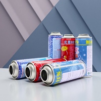 Boîtes aérosols en fer blanc vides personnalisées pour impression, boîtes aérosols de Noël pour spray de neige, boîtes aérosols pour spray de fête