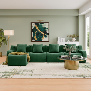 Canapé carré rembourré en tissu Teddy blanc de qualité supérieure pour hall d'hôtel et villa, idéal pour la vente en gros, échantillons gratuits - Product Image 5