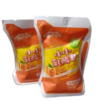 Sachets d'emballage alimentaire jetables non tissés brillants à fond plat, taille personnalisable, 100ml/200ml, en PE de qualité alimentaire