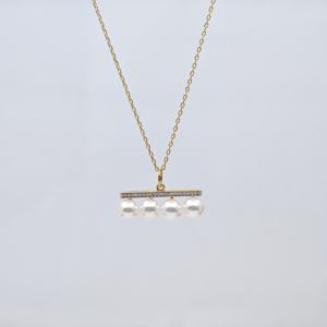 UM Jewelry Collier en or massif 18 carats Vente en gros de diamants en perles naturelles Unisexe/Hommes/Femmes Anniversaire de fiançailles Cadeau de mariage quotidien - Product Image 5