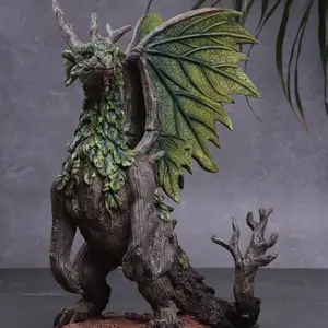 MakeWell Factory Custom Hot-Selling Resin Crafts Home Decoration Emulation Tree Branches Western Dragon Garden Interior Statue