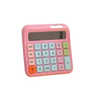 Calculadora de examen financiero de estudiante de doble potencia de color macarrón nuevo al por mayor <span class=keywords><strong>Contabilidad</strong></span> de oficina dedicada con fuente de batería - Product Image 1
