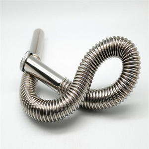 Tubo de drenaje de acero inoxidable, 84 mm de diámetro exterior, conexión roscada curvada anticorrosión para encimera de lavabo - Product Image 4