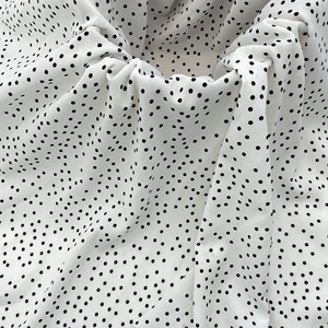 0.3Cm Polka Dot Nhung In Vải Không Trong Suốt Voan Mùa Xuân Và Mùa Hè Của Phụ Nữ Áo Sơ Mi Và Váy Vải - Product Image 3