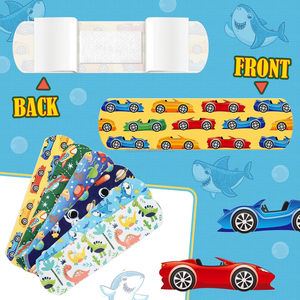 YOJO - Tiritas Adhesivas Infantiles con Dibujos Animados, Coloridas, Bonitas, Impermeables, Transpirables, Protegen Rasguños y Cortes, para Niñas y Niños, 72x19mm - Product Image 3