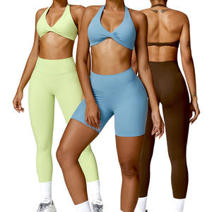 Tz8503 Vrouwen <span class=keywords><strong>Super</strong></span> Rekbare Beauty Back Yoga Sets High Impact Sportbeha Snel Droog Fitness 2 Delige Set - Product Image 1