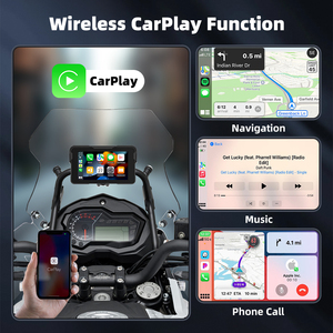 Keykeer M11 nóng bán giá thấp Xe máy <span class=keywords><strong>GPS</strong></span> Navigation 5 inch không dây Carplay Android Auto 4 gam LTE cho xe máy tay lái - Product Image 3