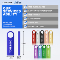 Clés USB personnalisées avec logo gratuit, vente en gros, mémoire USB 32 Go, 64 Go, 128 Go, clé USB 3.0, USB 2.0, clé USB en métal