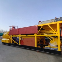 Centrale à béton mobile à tambour YHZM25, usine de béton avec ODM, facile à déplacer, haute efficacité