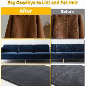 Guantes Electrostáticos Reutilizables Mejorados para Eliminar el Pelo de Mascotas, Herramienta para Quitar el Pelo de Mascotas de la Ropa, el Sofá, la Alfombra, Guante para Eliminar el Pelo de Perro - Product Image 4