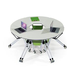 Solutions de mobilier scolaire tout-en-un : Ensembles de salles de classe intelligents avec bureaux et chaises trapézoïdaux et modulaires - Product Image 1