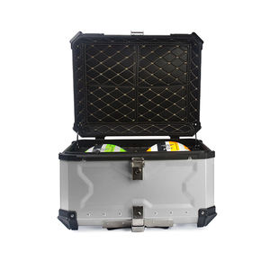 Boîte supérieure en <span class=keywords><strong>aluminium</strong></span> pour moto 85L personnalisée en usine Étui à bagages durable pour moteur Boîte supérieure de moto en <span class=keywords><strong>aluminium</strong></span> étanche - Product Image 1