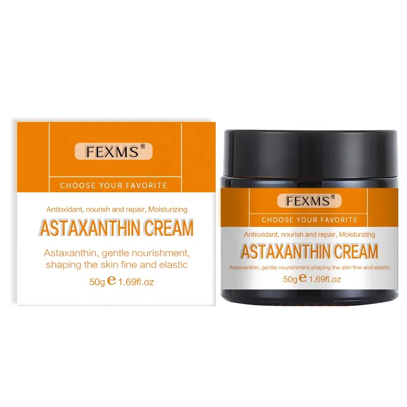 FEXMS vente en gros crème à l'astaxanthine crème hydratante pour le visage antioxydante et anti-âge crème pour le visage