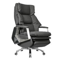 Chaise de bureau électrique en cuir haut de gamme avec fonction de massage Chaise d'ordinateur multifonctionnelle de luxe de grande classe