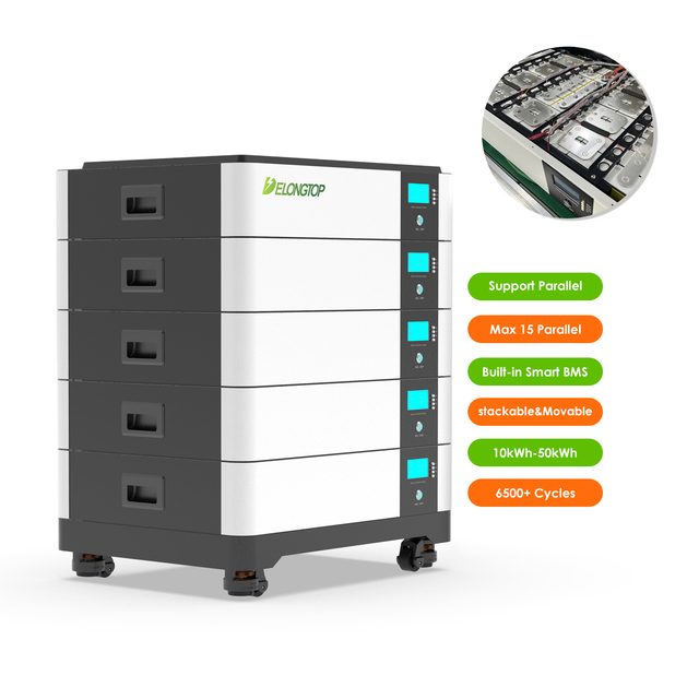 Hot Sale 48V 200Ah 10kwh-50kwh OEM Modular Design Lifepo4 Battery Pack Stackable Lithium Ion Household Energy Storage