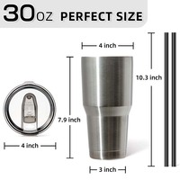 Gobelet isotherme de voyage personnalisé de 30 oz à double paroi, isolation thermique, pour boissons chaudes et froides, avec logo