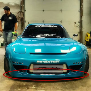 Car Styling fibra de vidrio FRP Bodykit nuevo 1992-1997 RX7 FD3S <span class=keywords><strong>RB</strong></span> Rocket Bunny V2 parachoques delantero labio - Product Image 5