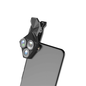 Set di Lenti per <span class=keywords><strong>Fotocamera</strong></span> Smartphone 3 in 1: Grandangolo HD 16.5MM 0.65x, Macro 20X, Clip-on per Telefoni Cellulari - Product Image 4