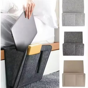 Échantillon Gratuit : Pochette de Rangement en Feutre pour Chevet, Sac de Rangement Suspendu pour Télécommande TV, Organisateur de Canapé et Support de Lit - Product Image 2