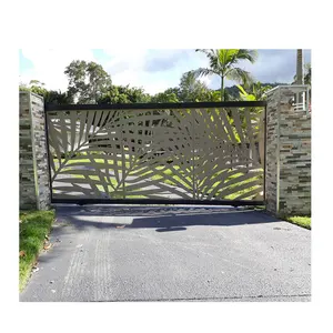 Custom Perforated Sheet Fence Garden Fencing Trellis Gates Decorative Aluminum Metal Corten Steel Laser Security Fence 3-7 Days