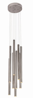 Personnalisable Moderne Luxe Rond Villa Pole Plafonnier Encastré MY9659 Acier Inoxydable LED Télécommande