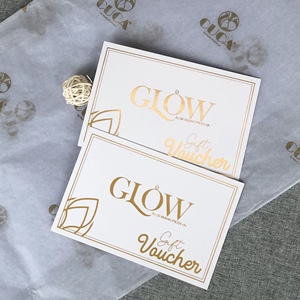 Cartes-cadeaux élégantes à motif de feuillage doré pour salons, boutiques, entreprises et offres de cadeaux de fin d'année - Product Image 3