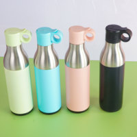 Refroidisseur de canettes à froid en acier inoxydable à double paroi de 14oz isolateurs de bière 2 en 1 pour le stockage à froid des bouteilles d'eau