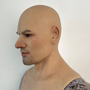 Máscara de Silicona Realista de Rostro Completo con Textura de Piel Humana para Hombre de Mediana Edad, Ruiqi, para Juegos de Rol y Simulación, Accesorio de Maquillaje - Product Image 3