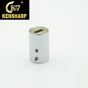 Conector multifuncional de 3 vías Kensharp, abrazadera de vidrio, Conector de vidrio cromado, Conector de esquina de pared a vidrio