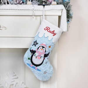 Joyeux <span class=keywords><strong>Noël</strong></span> Snowy Charater Rose Bas <span class=keywords><strong>de</strong></span> <span class=keywords><strong>Noël</strong></span> Nom brodé pour bas <span class=keywords><strong>de</strong></span> vacances Décoration <span class=keywords><strong>de</strong></span> la maison - Product Image 3